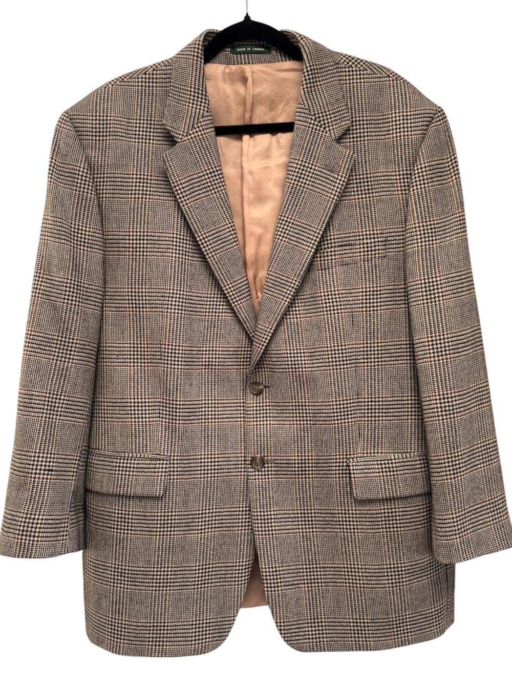 Ralph Lauren Vintage Glen Plaid 100% Wool Men’s Sport Coat Size 46R
